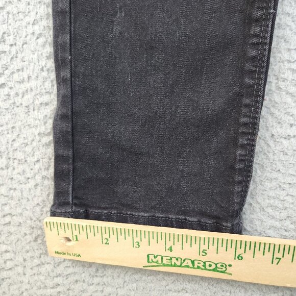 Mens 32x30 Black Athletic Slim Steves Jeans Denim Dark Modern Stretch Pockets - Picture 6 of 9